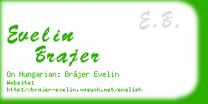 evelin brajer business card