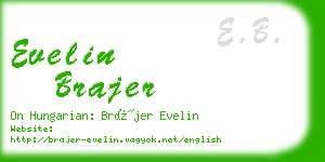 evelin brajer business card